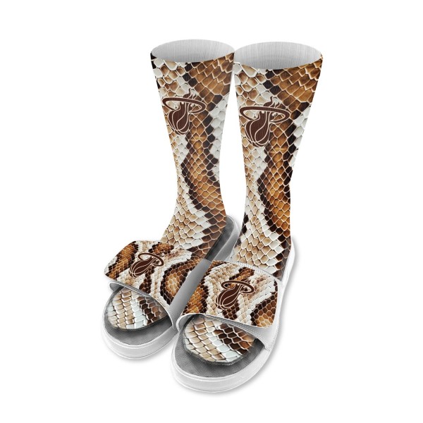 Носки и шлепки Unisex Miami Heat ISlide Year Of The Snake