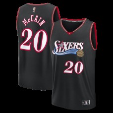 Игровая джерси Philadelphia 76ers Jared McCain Fanatics Black Fastbreak - Classic Edition