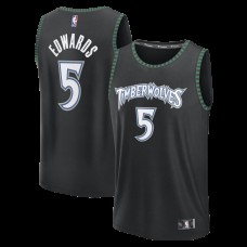 Игровая джерси Подростковая Minnesota Timberwolves Anthony Edwards Fanatics Black Fastbreak - Classic Edition