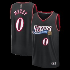 Игровая джерси Подростковая Philadelphia 76ers Tyrese Maxey Fanatics Black Fastbreak - Classic Edition
