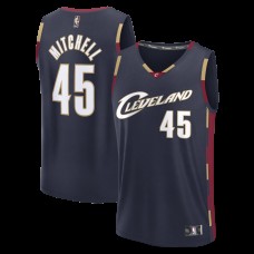 Игровая джерси Cleveland Cavaliers Donovan Mitchell Fanatics Navy Fastbreak - Classic Edition