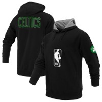Unisex Boston Celtics FISLL Black Logoman Shadow Collection Pullover Hoodie