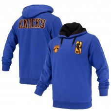 Unisex New York Knicks FISLL Blue Logoman Shadow Collection Pullover Hoodie