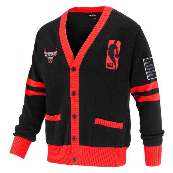 Кардиган Unisex Chicago Bulls FISLL Black Logoman Shadow Collection Full-Button