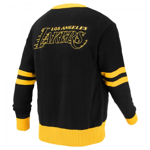Свитер Unisex Los Angeles Lakers FISLL Black Logoman Shadow Collection Full-Button