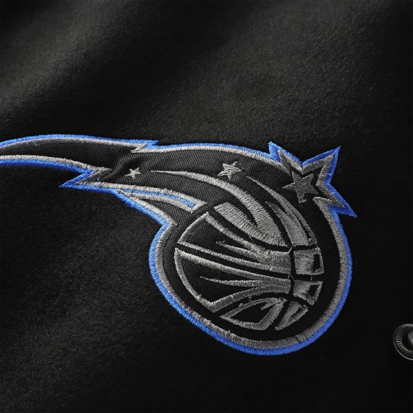 Куртка Unisex Orlando Magic FISLL Black Logoman Shadow Collection Full-Snap Varsity