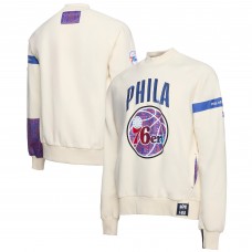 Philadelphia 76ers NBA x Two Hype Cream Culture & Hoops Collection Premium Pullover Sweatshirt
