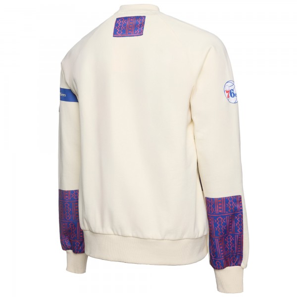 Philadelphia 76ers NBA x Two Hype Cream Culture & Hoops Collection Premium Pullover Sweatshirt