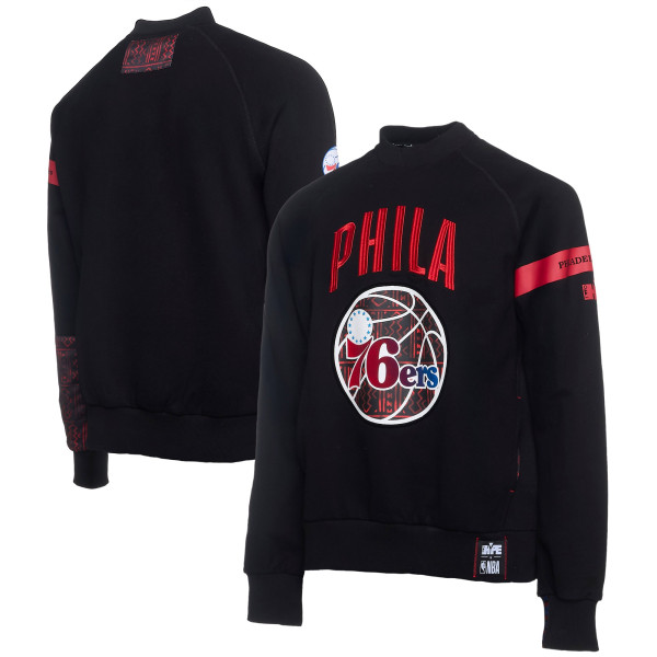 Свитшот Philadelphia 76ers NBA x Two Hype Black Culture & Hoops Collection Premium Pullover