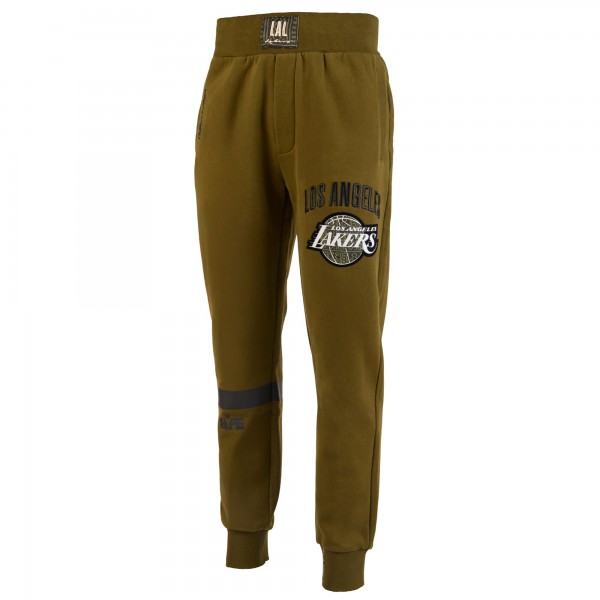 Los Angeles Lakers NBA x Two Hype Olive Culture & Hoops Collection Premium Jogger Pants