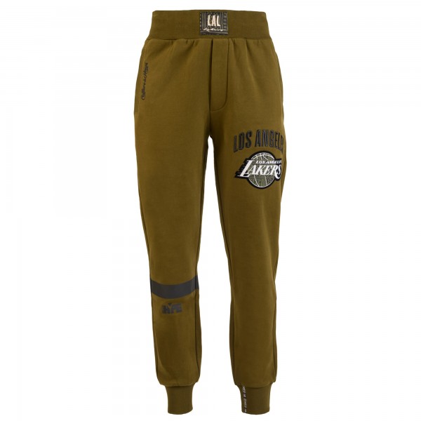 Los Angeles Lakers NBA x Two Hype Olive Culture & Hoops Collection Premium Jogger Pants