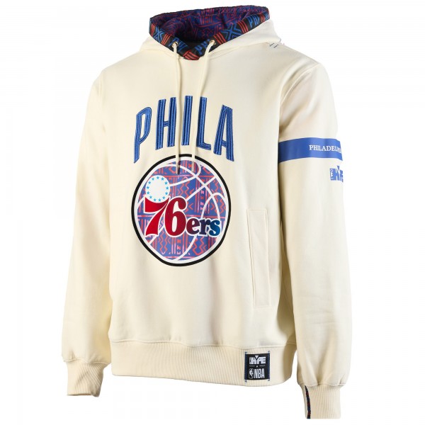 Philadelphia 76ers NBA x Two Hype Cream Culture & Hoops Collection Premium Pullover Hoodie