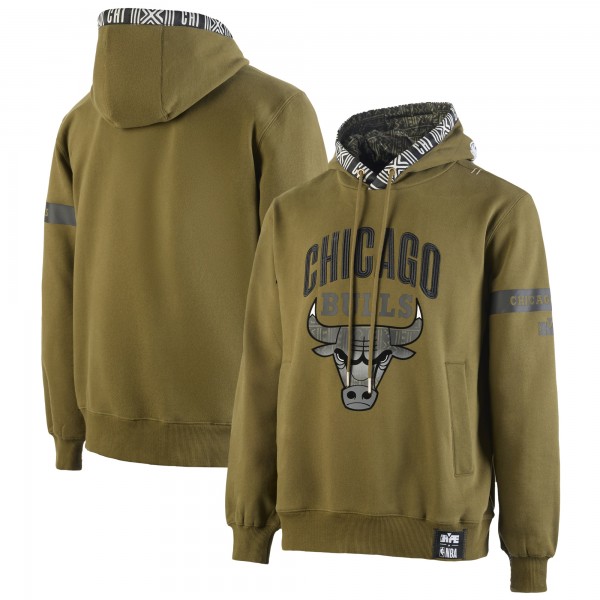 Толстовка Chicago Bulls NBA x Two Hype Olive Culture & Hoops Collection Premium