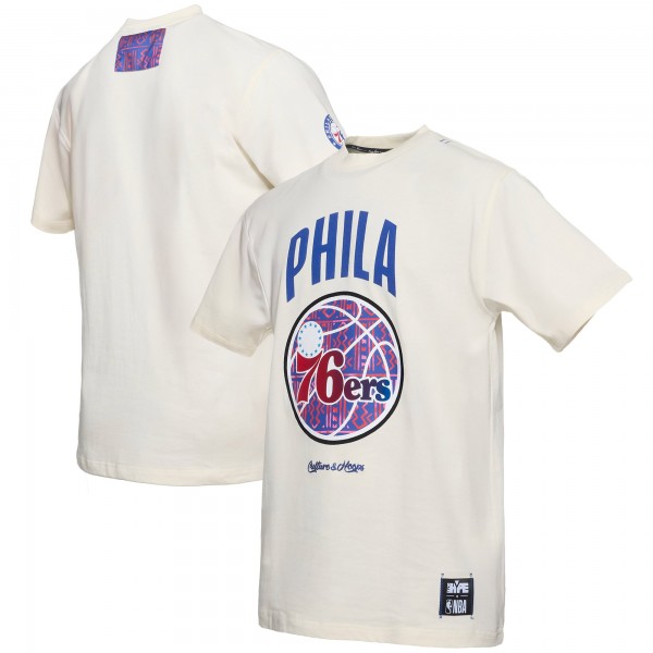 Philadelphia 76ers NBA x Two Hype Cream Culture & Hoops Collection Premium T-Shirt