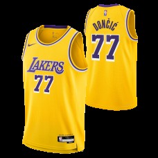 Игровая джерси Подростковая Los Angeles Lakers Luka Dončić Nike Gold Swingman - Icon Edition