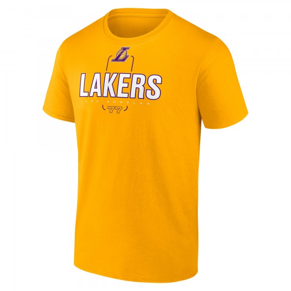 Футболка Los Angeles Lakers Luka Dončić Fanatics Gold Behind The Back Name & Number