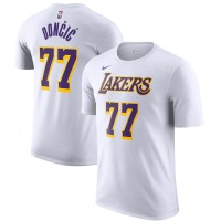 Футболка Los Angeles Lakers Luka Dončić Nike White Statement Edition Name & Number