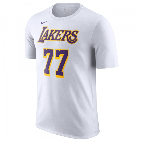 Футболка Los Angeles Lakers Luka Dončić Nike White Statement Edition Name & Number