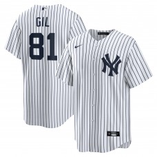 Игровая джерси New York Yankees Luis Gil Nike White Home Replica