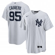 Игровая джерси New York Yankees Oswaldo Cabrera Nike White Home Replica
