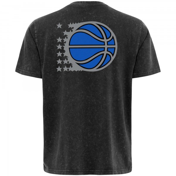Футболка Unisex Orlando Magic Sportiqe Black Rock & Roll Collection Angus Premium Mineral Wash