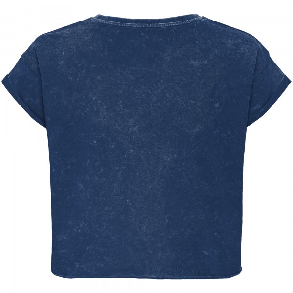 Футболка Unisex Orlando Magic Sportiqe Blue Rock & Roll Collection Gwen Premium Mineral Wash Cropped