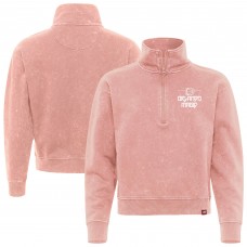 Unisex Orlando Magic Sportiqe Coral Rock & Roll Collection Iggy Cropped Quarter-Zip Pullover