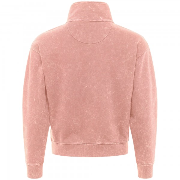 Unisex Orlando Magic Sportiqe Coral Rock & Roll Collection Iggy Cropped Quarter-Zip Pullover