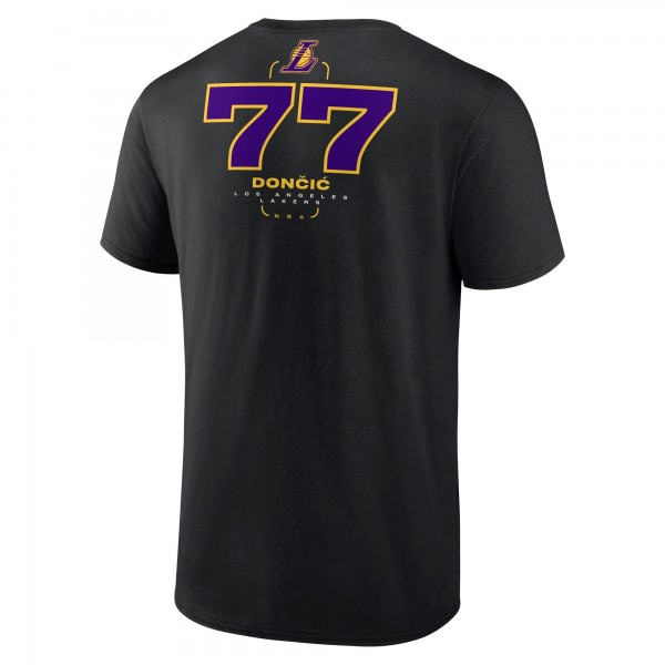 Футболка Los Angeles Lakers Luka Dončić Black Behind the Back Name & Number