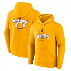 Толстовка Los Angeles Lakers Luka Dončić Fanatics Gold Icon Behind The Back Name & Number