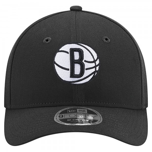 Бейсболка Brooklyn Nets New Era Black 9FORTY Stock M-Crown