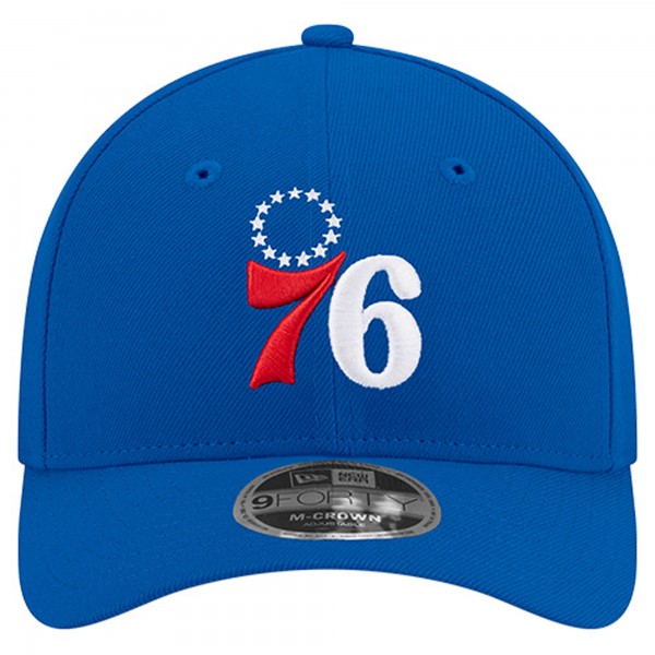 Бейсболка Philadelphia 76ers New Era Royal 9FORTY Stock M-Crown