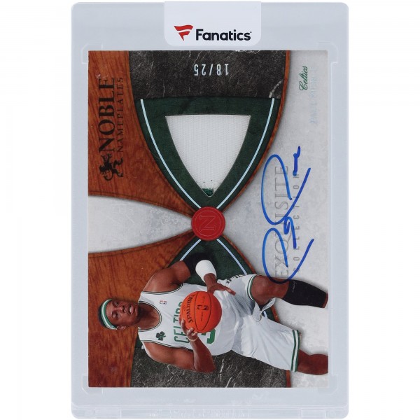 Paul Pierce Boston Celtics Autographed 2006-07 Upper Deck Exquisite Collection 2 Color GU Relic #NN-PP #18/25 Card