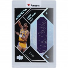 Kareem Abdul-Jabbar Los Angeles Lakers Autographed 2006-07 Upper Deck Black Signed Relic #AML-KA #22/25 Card