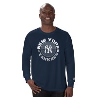 New York Yankees Starter Navy Halftime Long Sleeve T-Shirt