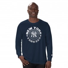 New York Yankees Starter Navy Halftime Long Sleeve T-Shirt