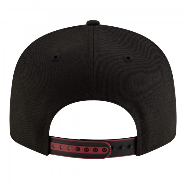 Подростковая Miami Heat New Era White/Black 2025 NBA Tip Off Split Panel 9FIFTY Snapback Hat