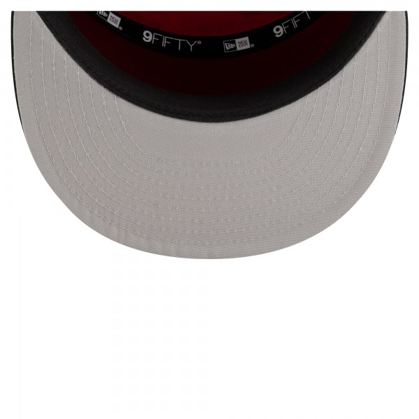 Подростковая Miami Heat New Era White/Black 2025 NBA Tip Off Split Panel 9FIFTY Snapback Hat
