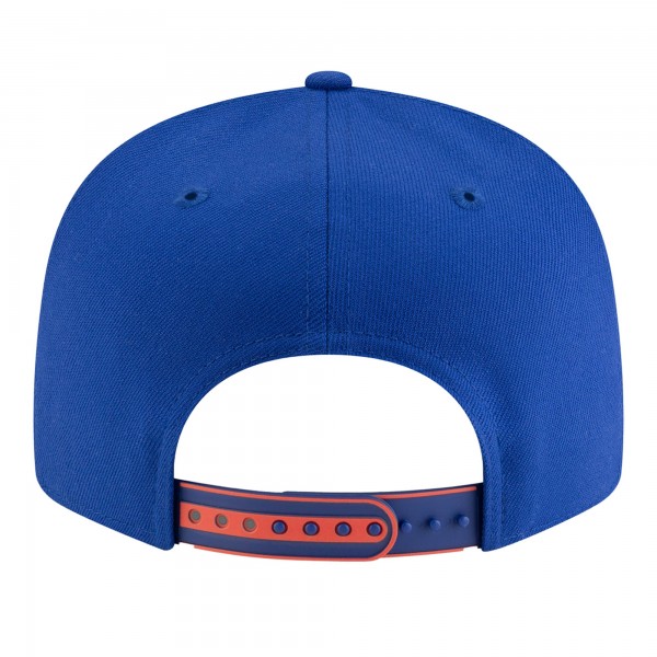 Подростковая New York Knicks New Era White/Blue 2025 NBA Tip Off Split Panel 9FIFTY Snapback Hat