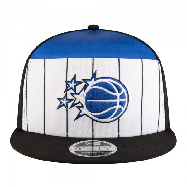 Бейсболка Orlando Magic New Era White/Black 2025 NBA Tip Off Split Panel 9FIFTY