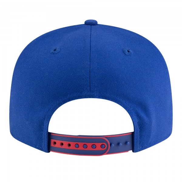 Подростковая Philadelphia 76ers New Era White/Blue 2025 NBA Tip Off Split Panel 9FIFTY Snapback Hat