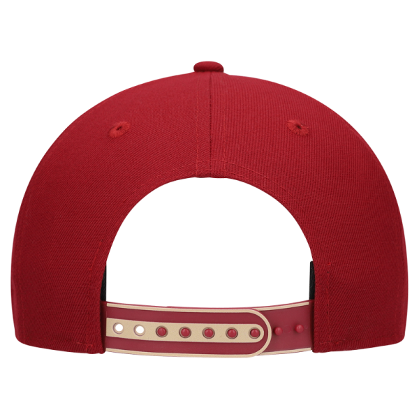 Подростковая Cleveland Cavaliers New Era White/Wine 2025 NBA Tip Off Split Panel 9FIFTY Snapback Hat