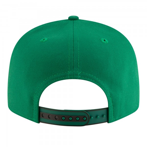 Подростковая Boston Celtics New Era White/Kelly Green 2025 NBA Tip Off Split Panel 9FIFTY Snapback Hat