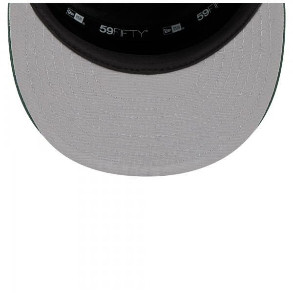 Бейсболка Milwaukee Bucks New Era White/Hunter Green 2025 NBA Tip Off Split Panel 59FIFTY