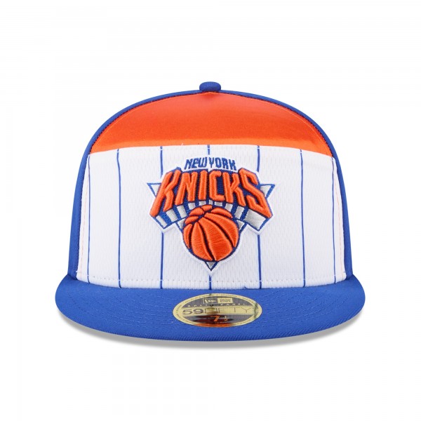 Бейсболка New York Knicks New Era White/Blue 2025 NBA Tip Off Split Panel 59FIFTY