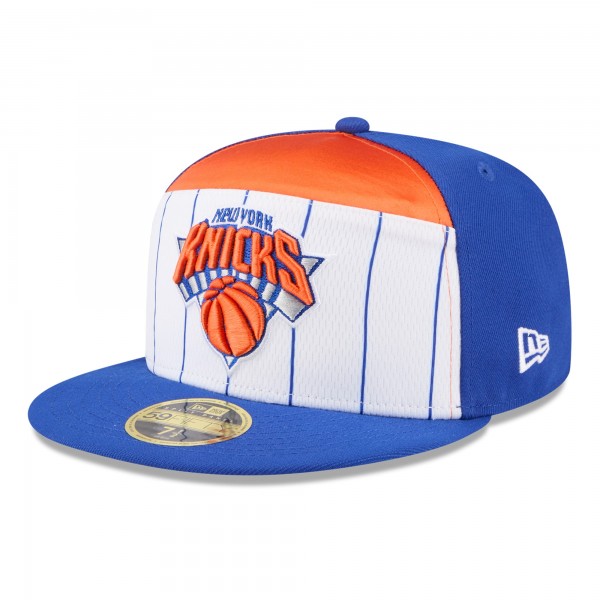Бейсболка New York Knicks New Era White/Blue 2025 NBA Tip Off Split Panel 59FIFTY
