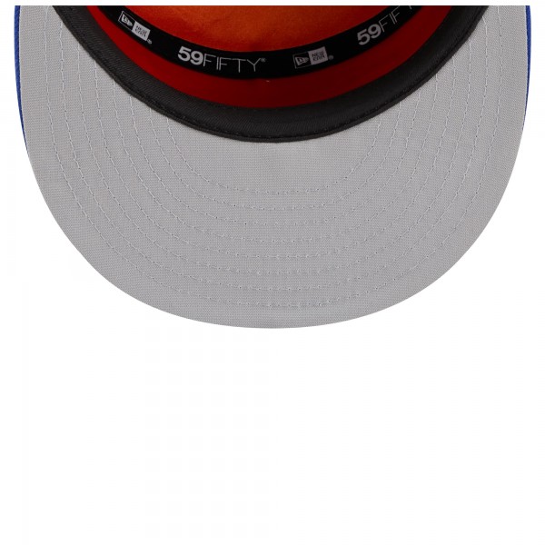 Бейсболка New York Knicks New Era White/Blue 2025 NBA Tip Off Split Panel 59FIFTY