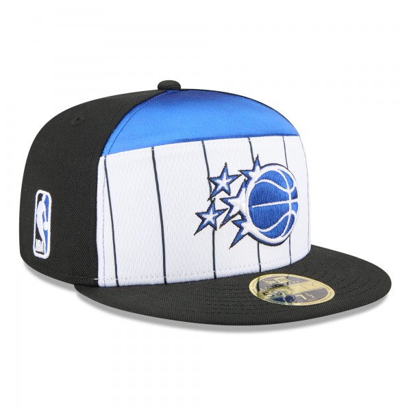 Бейсболка Orlando Magic New Era White/Black 2025 NBA Tip Off Split Panel 59FIFTY