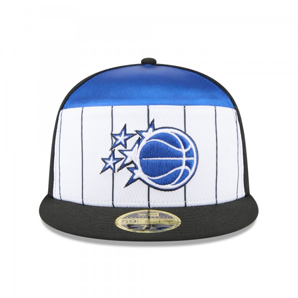 Бейсболка Orlando Magic New Era White/Black 2025 NBA Tip Off Split Panel 59FIFTY