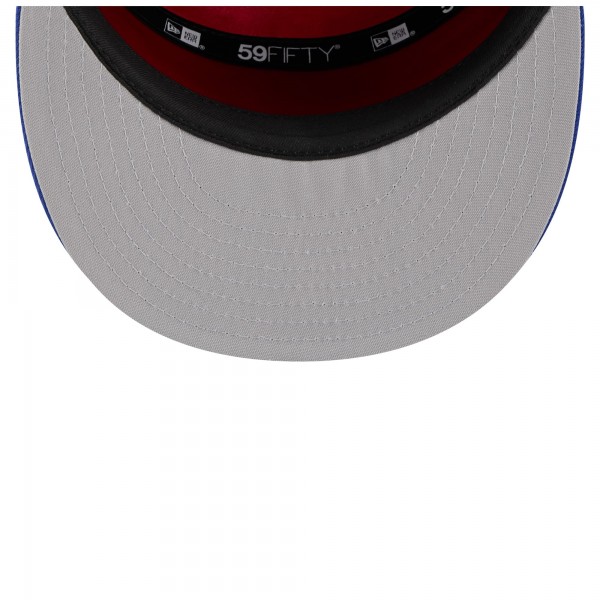 Бейсболка Philadelphia 76ers New Era White/Royal 2025 NBA Tip Off Split Panel 59FIFTY